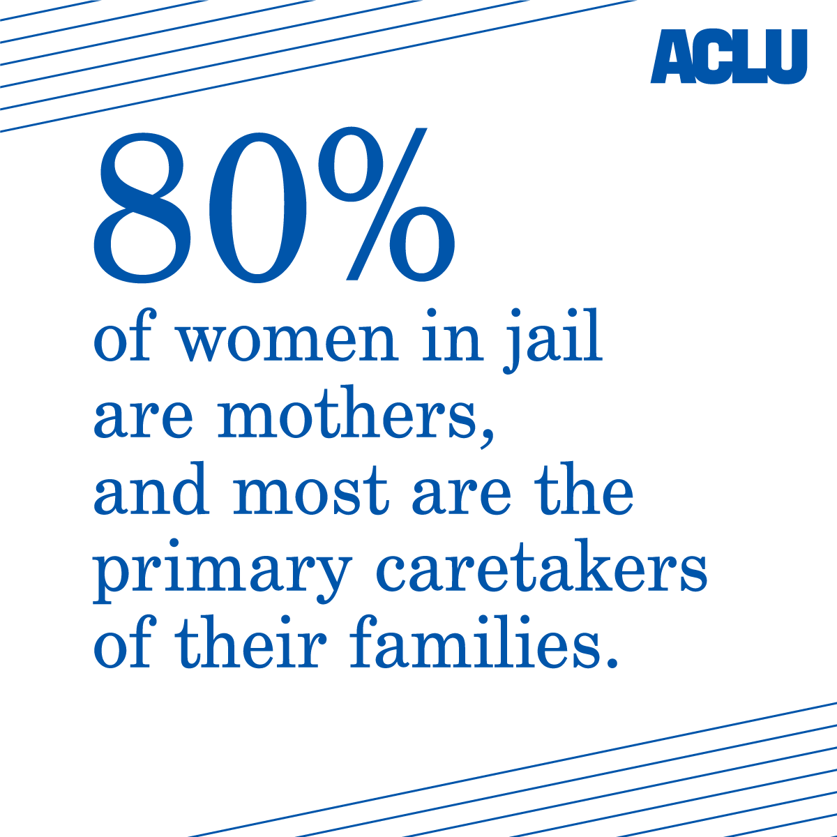 ACLUTx's tweet photo. This #MothersDay we are thinking of the 13k women incarcerated in Texas. 80% of them are mothers.

When we incarcerate a parent, we are affecting their family. That’s why we support #HB1389, which provides community alternatives to incarceration for parents of small children. https://t.co/fDqo2sPt24