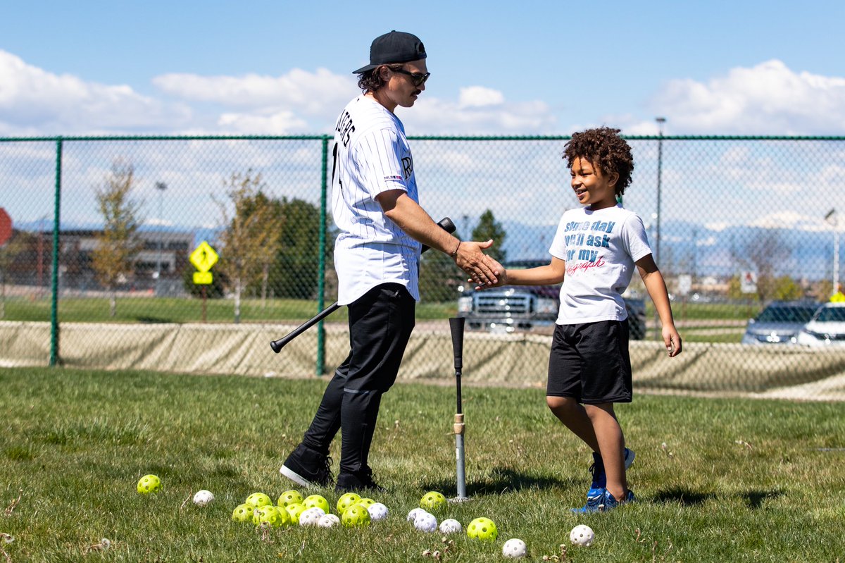 It was an honor to work with children, who come from military families, at the Colorado Youth Baseball Clinic at Buckley Air Force Base yesterday. The sacrifice these families make are admirable. Taking a step back, playing the game and creating memories together is so important.