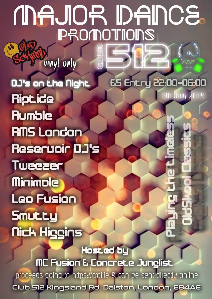 MajorPromotions's tweet photo. The next MDP event is ready for the 5th July 2019. Big shout to the Epidemik and Vertigo families for their support with this charity event https://t.co/o9ukJ3Ercv