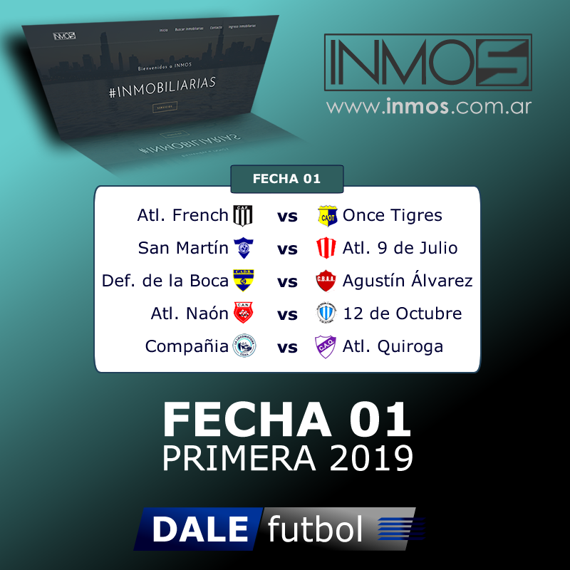 DaleFutbol's tweet photo. ⚽️ PRIMER FECHA ⚽️
🏆 Torneo Primera División 2019 🏆
📆 #Fecha01 ( Domingo 12-05)
⚠️ HORARIOS ⚠️
⏰ 13:30 hs. RESERVA
⏰ 15:30 hs. PRIMERA
https://t.co/OQ1tlcF9em
#Primera2019 #Reserva2019 #DaleFutbol https://t.co/vYJrfPBxR0