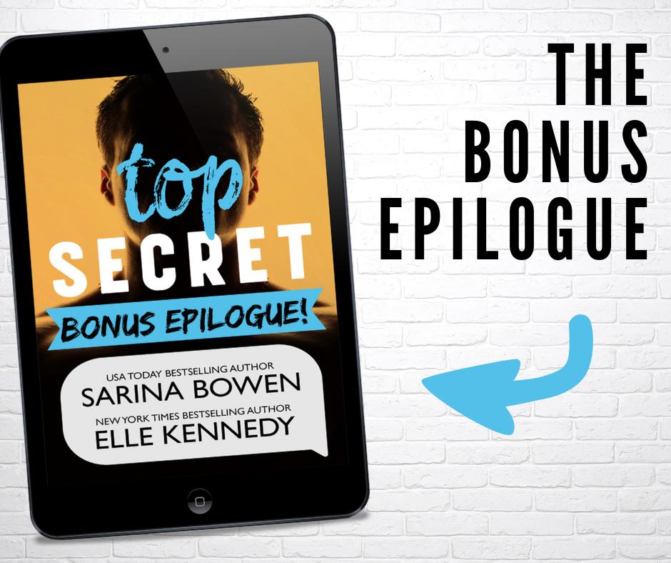 Did you read Top Secret? How about some more Keaton &amp; Luke? Our newsletter subscribers are getting a bonus epilogue! Sign up here: sarinabowen.com/topsecretbonus
