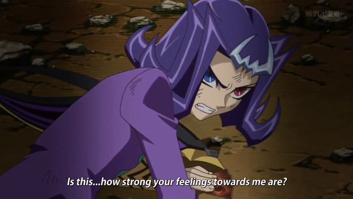 "No, Ryouga. I was clearly over-emphasizing my UNDYING LOVE for you."

SARCASM. (He would've fucking hugged him, but this is Yu-Gi-Oh! so... duel.)