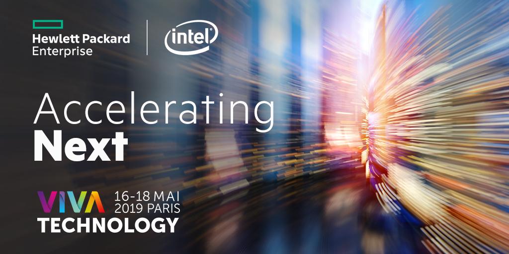 Notre participation à #VivaTech 2019 sera placée sous le signe de l’accélération. Laissez-vous surprendre par nos démos autour des technologies comme HPC, #IA, #IoT et un splendide bolide de #F1 au cœur de notre Lab, en partenariat avec <a href="/IntelFrance/">Intel France</a> hpe.to/6018Ei6by