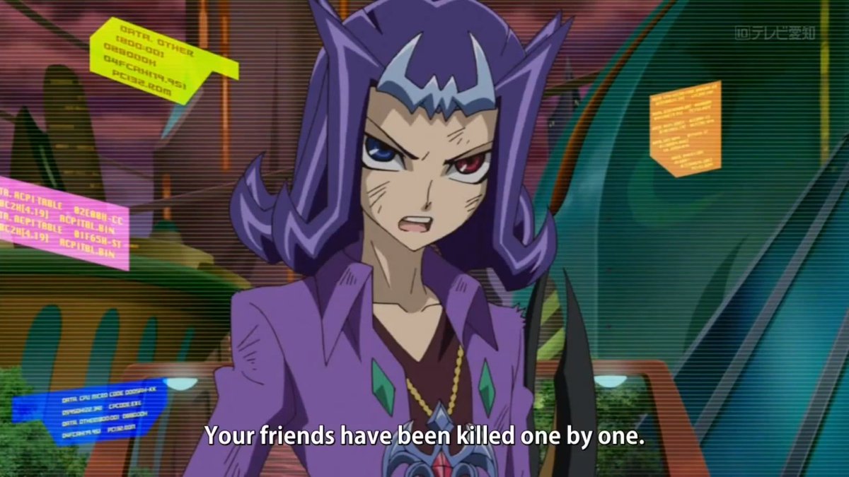 "Uhhh? I just told you, at the beginning of the duel, that... ya know... YOU were my ONLY friend at the time."