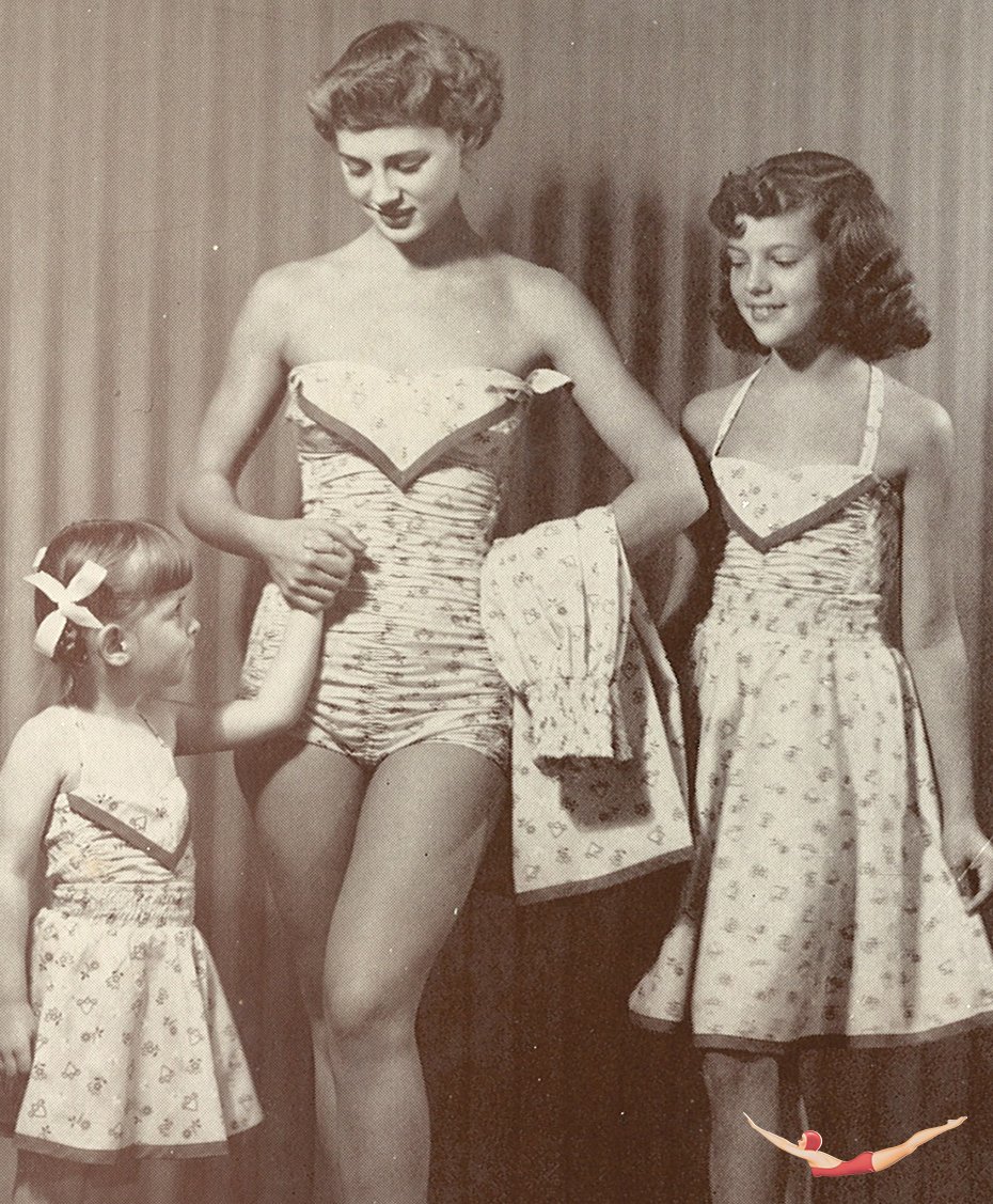 The Jantzen Collection of Mommy and Me styles from 1952 is precious!  Who wouldn't want to dress like their Mom?😘 
❤️ Happy Mother's Day! ❤️ #jantzenswim #mothersday #divein