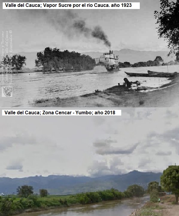 Rio Cauca (Valle del Cauca): ayer y hoy
<a href="/SoyValledeCauca/">ValleDelCauca Dep</a> <a href="/MemoriaCali/">Memoria Cali</a> <a href="/OrgulloCaleno/">OrgullosamenteCaleño®</a> <a href="/colombia_hist/">Historia de Colombia</a> <a href="/MuseosColombia/">MuseosColombia</a>