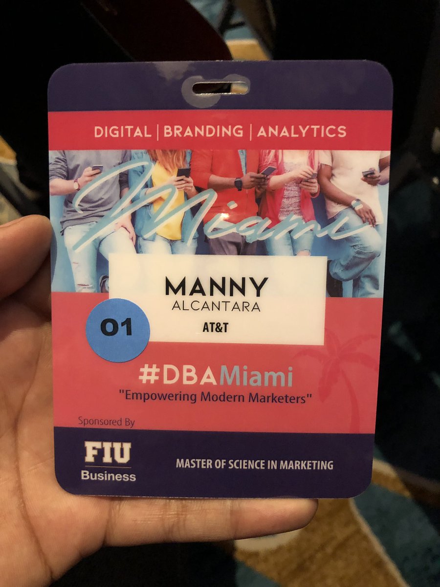mannya_realtor's tweet image. Proud to have been invited to represent AT&amp;amp;T at the #DBAMiami conference hosted by my MSM program @FIU at @HiltonMIAAirprt | Thank you to these amazing speakers for your insights! @evancarroll @BritneyMuller | #FIUMSM #Digital #Branding #Analytics #Miami