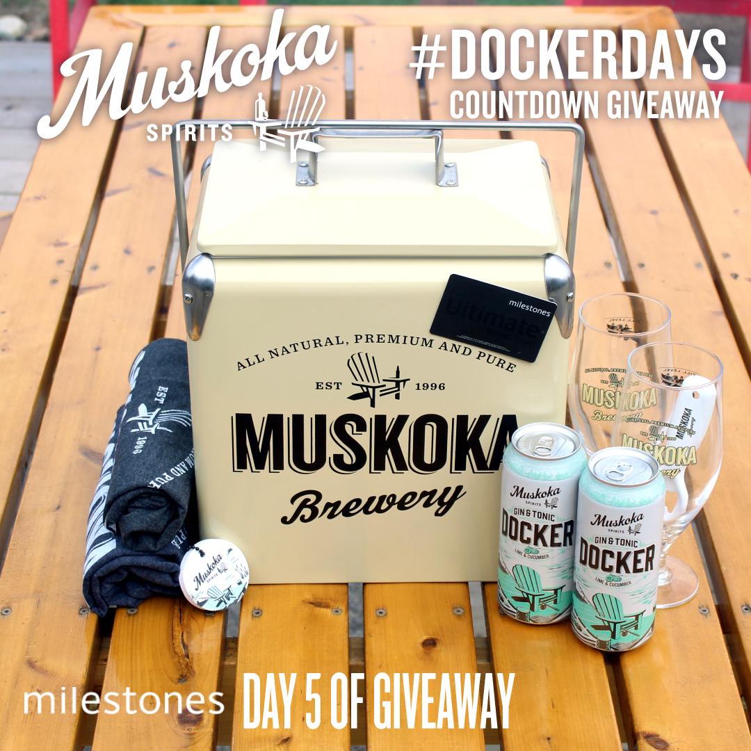 MuskokaBrewery's tweet photo. Day 5: "Summer date nights mean fresh ______ at #Milestones with ______."
Follow @MilestonesCa, then fill in the blanks with an item from their menu and tag your dining buddy for the chance to win a $50 gift card and #Muskoka swag! #DockerDays https://t.co/cTRUSkeLmG