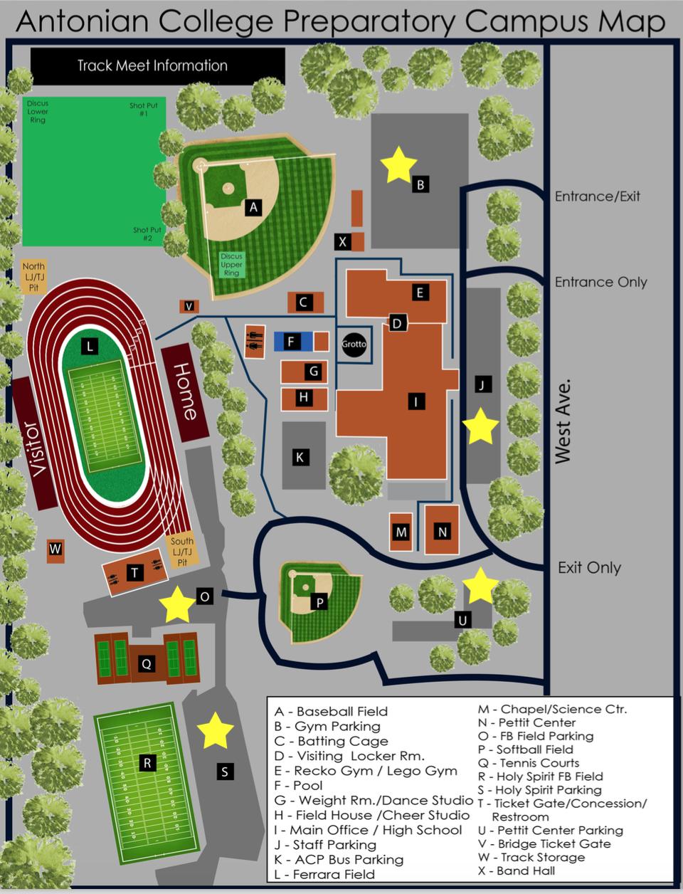 TTFCA on Twitter "Site Map of Antonian High School location of the