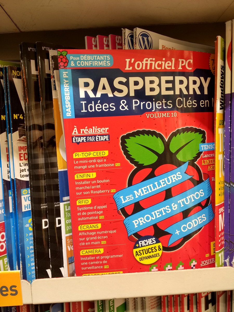 Disponible à la gare TGV de Perpignan, le dernier #OPC l'officiel PC #raspberrypi @ben_IDPresse
