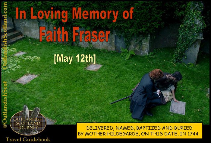 OutlandishScot's tweet image. We remember Faith Fraser on May 12th. #Outlander @SamHeughan @caitrionambalfe #RememberingFaithFraser