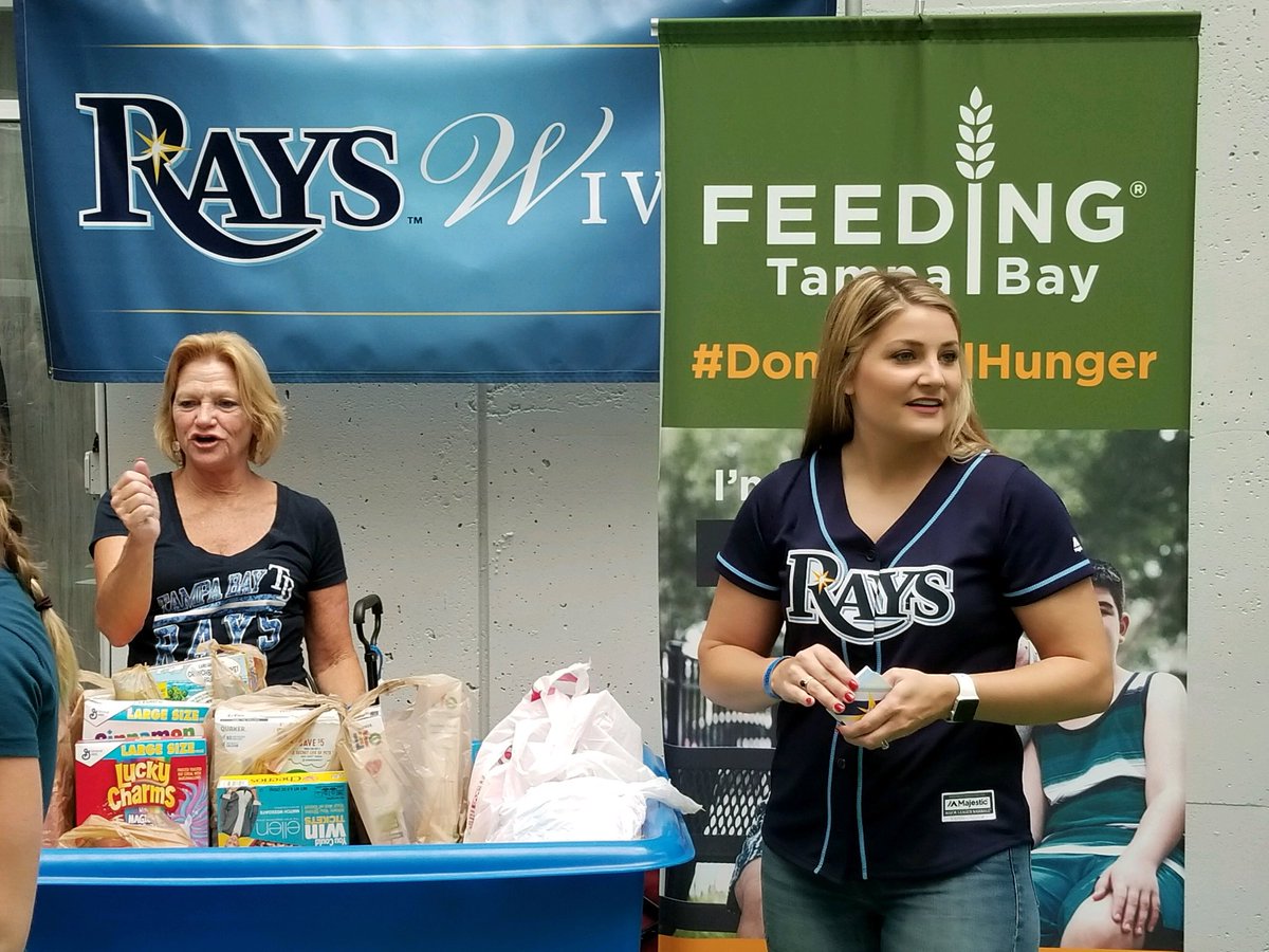 FeedingTampaBay's tweet photo. Don’t forget to bring breakfast items to the Trop today! @RaysWives will be collecting items at Gate 1 for #Cerealforsummer! @RaysBaseball https://t.co/Msb6JiOJtC