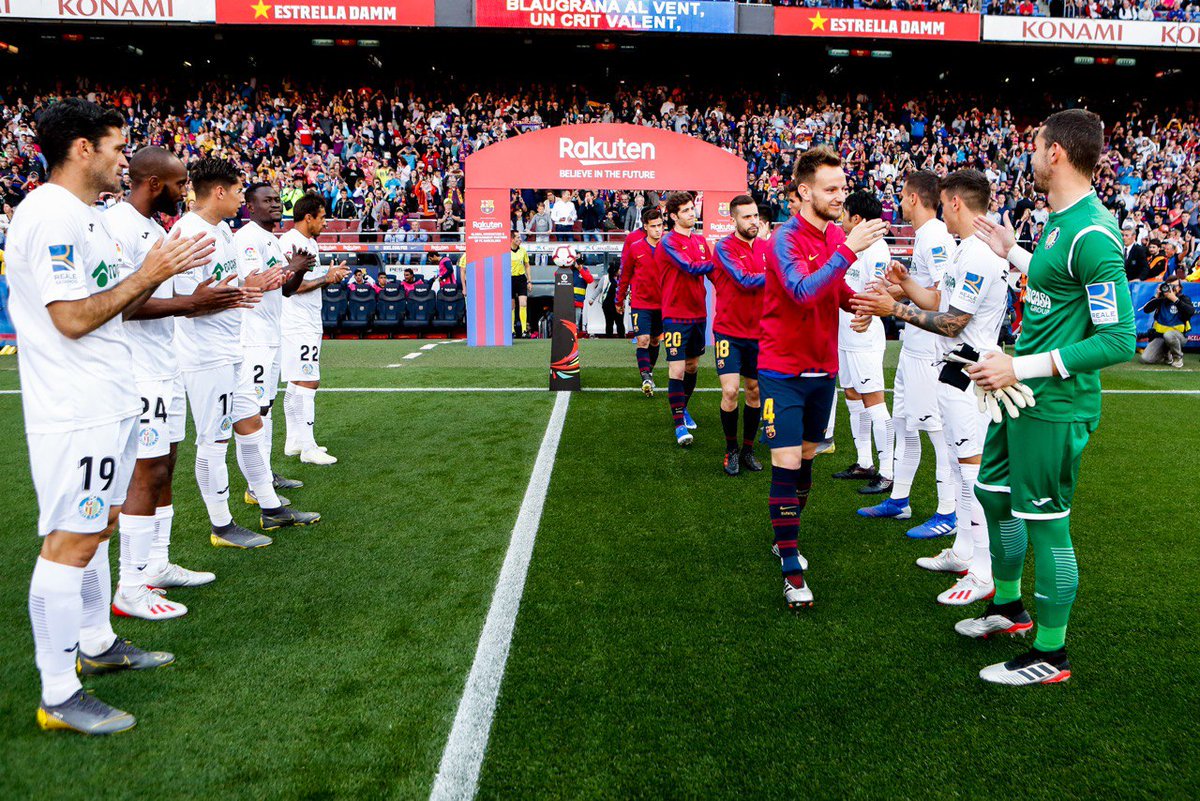 📍 Camp Nou 
🙌 #FairPlay 
⚽️ #BarçaGetafe