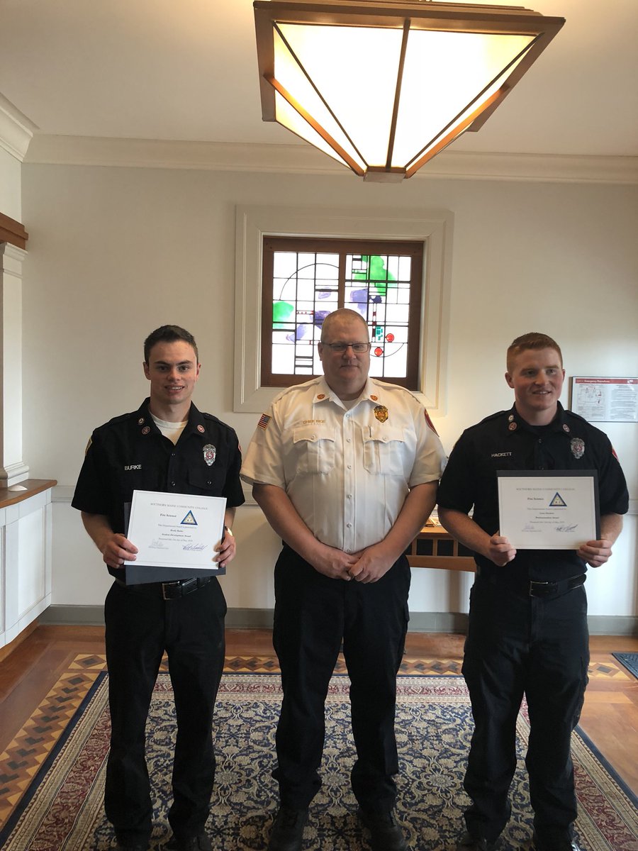 vt13_so's tweet image. Big day for these #WestminsterVt boys. Both @brody_burke &amp;amp; @l_hackett27 received individual awards at today’s fire science pinning. Graduation coming up! Pictured here with Chief Howard Rice if Falmouth FD #wickedproud