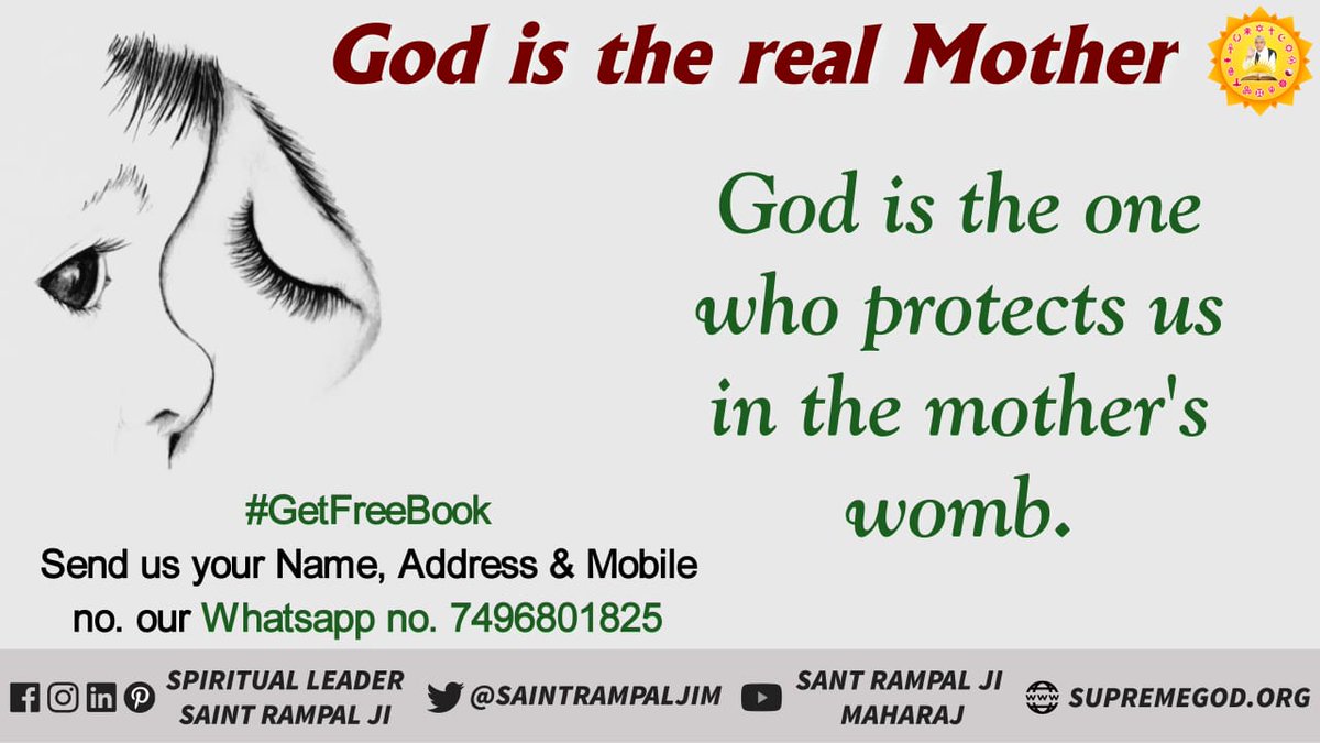 Nirmaljeet_'s tweet photo. #рдорд╛рддреГрджрд┐рд╡рд╕
#MothresDay
#Kabir_is_God
рдкрд░рдорд╛рддреНрдорд╛ рдХрд╣рддреЗ рд╣реИрдВ рдХрд┐ рдорд╛рдд рдкрд┐рддрд╛ рдорд┐рд▓ рдЬрд╛рдПрдВрдЧреЗ рд▓рдХ рдЪреМрд░рд╛рд╕реА рдорд╛рд╣реА рдкреВрд░реНрдг рдкрд░рдорд╛рддреНрдорд╛ рдХреА рднрдХреНрддрд┐ рдлрд┐рд░ рдорд┐рд▓рди рдХреА рдирд╛рд╣реА рдЗрд╕ рдмрд╛рд░реЗ рдореЗрдВ рдЬрд╛рдирдиреЗ рдХреЗ рд▓рд┐рдП рдЖрдк рдЕрд╡рд╢реНрдп рд╕реБрдиреЗ рд╕рдВрдд рд░рд╛рдордкрд╛рд▓ рдЬреА рдХреЗ рд╕рддреНрд╕рдВрдЧ at 7:30pm Sadhana Tv https://t.co/Cc2M1J6aFe