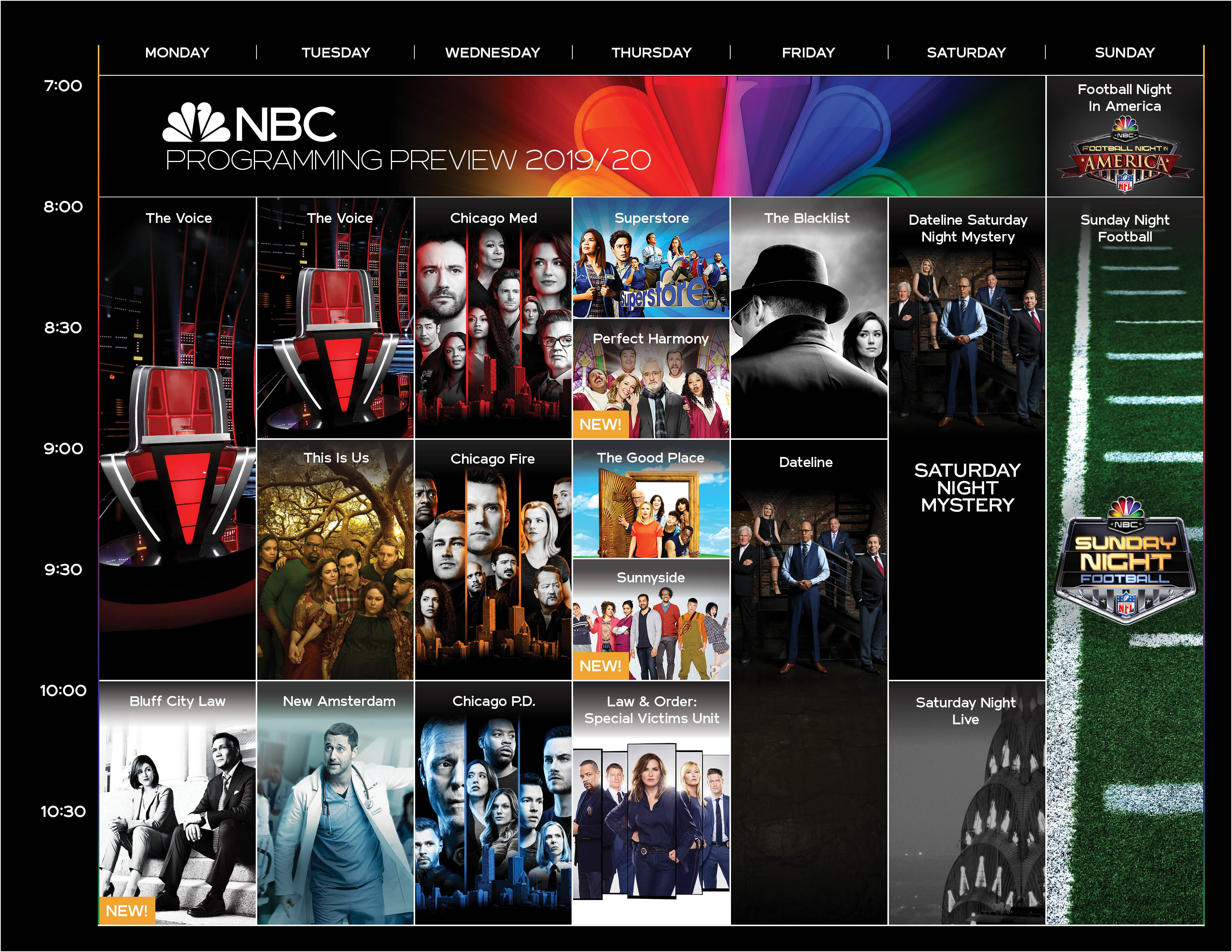 Nbc Fall Lineup 202424 Season Amber Bettina
