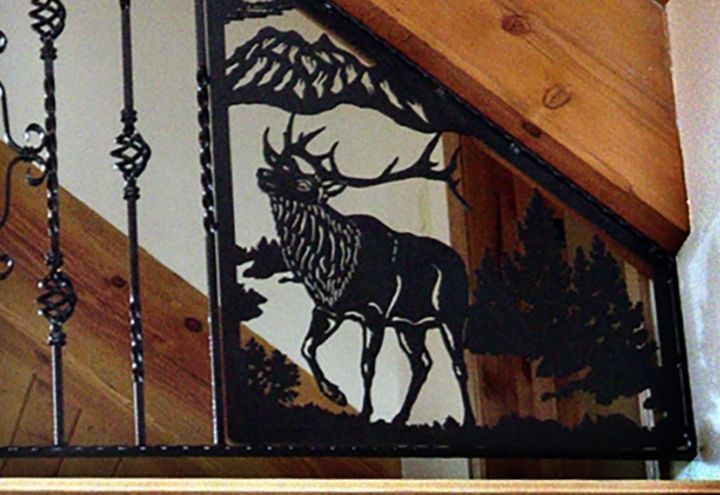 DXF_Design's tweet photo. Just Pinned to Ideas for CNC Plasma Cutting: Custom railing panel designed by DXF Design and built by Mountain Metal Art Ltd. #dxfdesign #dxf #dxffiles #plasma #laser #waterjet #cnc #metalart #silhouette #welding https://t.co/nq10PGiczh https://t.co/ghmS04lAmL