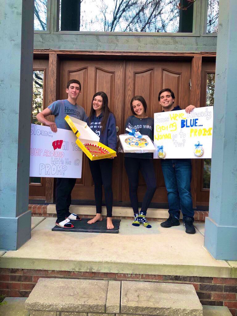 bhhs_2019's tweet photo. Justin and Max committed to this sweet double promposal! Congrats to Justin and Sloane as well as Emily and Max! 🍪〽️🎈 https://t.co/TC1w6BE8YH