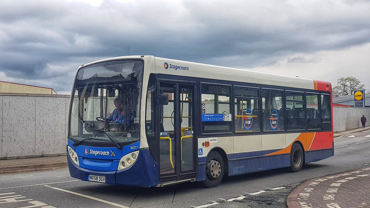 bus_manchester's tweet photo. Ex Bluebird...(Stagecoach Manchester) Alexander Dennis Enviro200Mini finishing the #172bus on the way back to #MIDDLETONBUSDEPOT #Stagecoachmanchester #Enviro200 https://t.co/bKXvQoZk3z