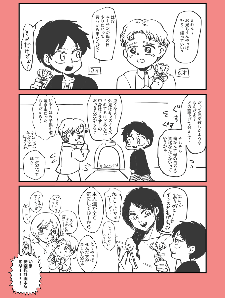 時空ガチャガチャな母の日イェーガー兄弟(遅刻) 