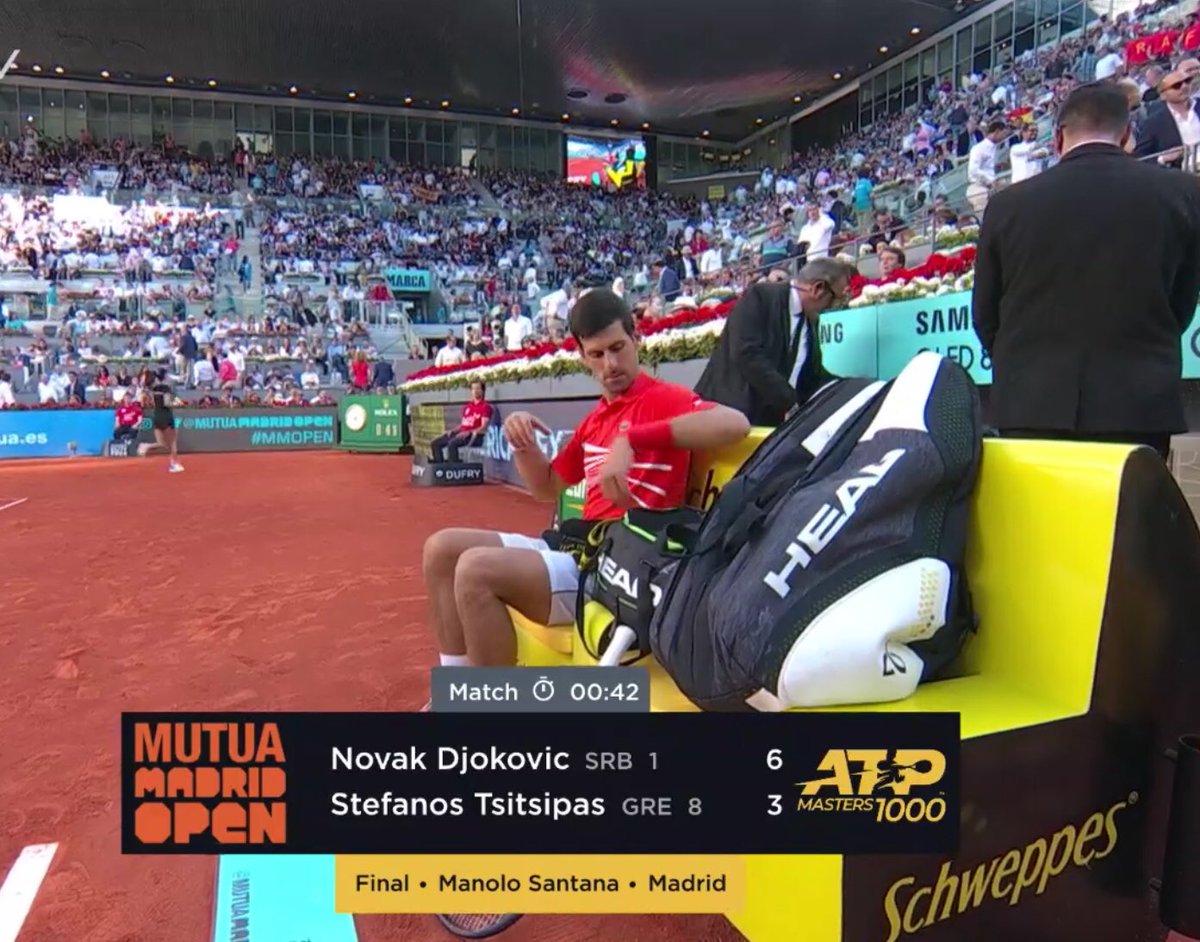 DjokovicUk's tweet photo. 1st to to Nole 6:3....just the one break was enough.....come on....one more set #NoleFam #MMOPENFinal https://t.co/RIPiAUntMq