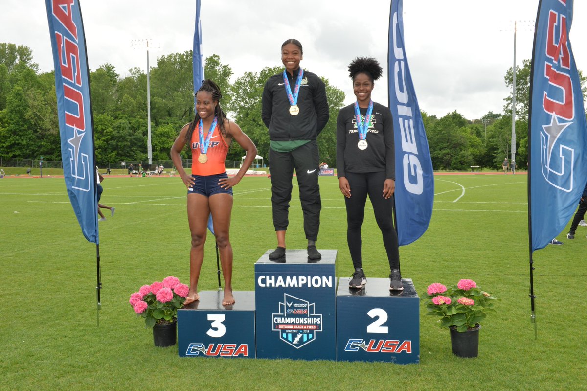 2019 <a href="/AirForceReserve/">AirForceReserve</a> Outdoor #CUSATF Women's 100M Hurdle Champions 🏆 #CUSAChamp

🥇 Kyra Atkins - <a href="/CharlotteTFXC/">Charlotte TF & XC</a> 
🥈 Safiyyah Mitchell - <a href="/HerdTFXC/">Marshall TF/XC</a> 
🥉 Kimisha Chambers - <a href="/UTEPTrack/">UTEP Track & Field/XC</a>