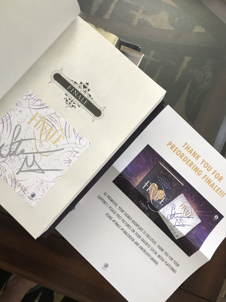 sancgreen261's tweet photo. .@SGarberGirl I was really excited to get my exclusive B&amp;N edition of Finale and added my bookplate only to find out that my edition is missing your author letter and additional chapter from Legend. Possibly can I receive another bookplate so I can add it to the correct edition. https://t.co/jWGx3JG1cC