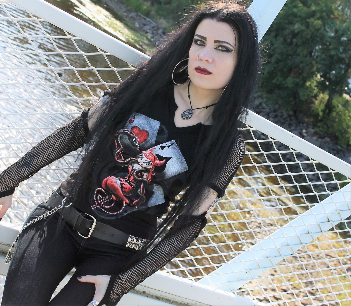 Some of my pictures #goth #metalhead #spiraldirect #poizenindustries #banne...