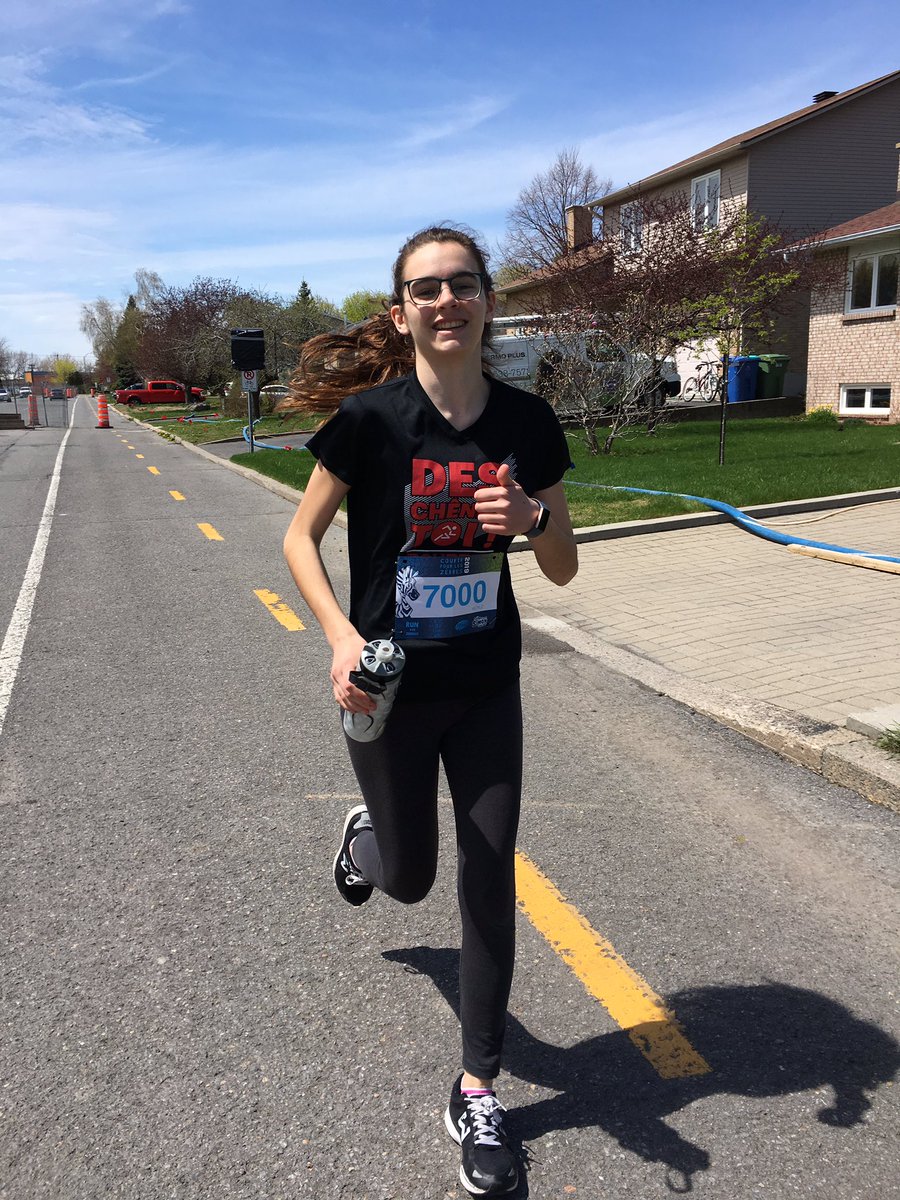 FredPlanteRDS's tweet photo. Quel beau moment de compléter la 5e édition de la course virtuelle « Courir pour les zèbres » avec ma belle fille de 14 ans, Alice. 7000 (7km) mètres pour autant de maladies rares. #CPLZ2019 @Cplz7K @simonlezebre https://t.co/8F3H6zrUC2