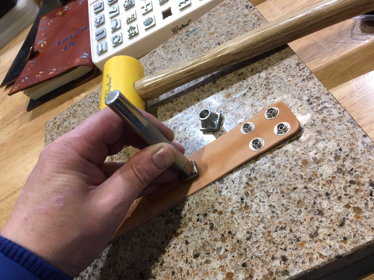 kerry_truman's tweet image. something I missed out on last year; other than getting a rare photo of my concentration face.. 😆 dropping in on the #TandyLeather stand and being able to have a go at a spot of leather working..!? an excellent activity for a spot of #NTUmakerclub action I reckon.. #funtolearn