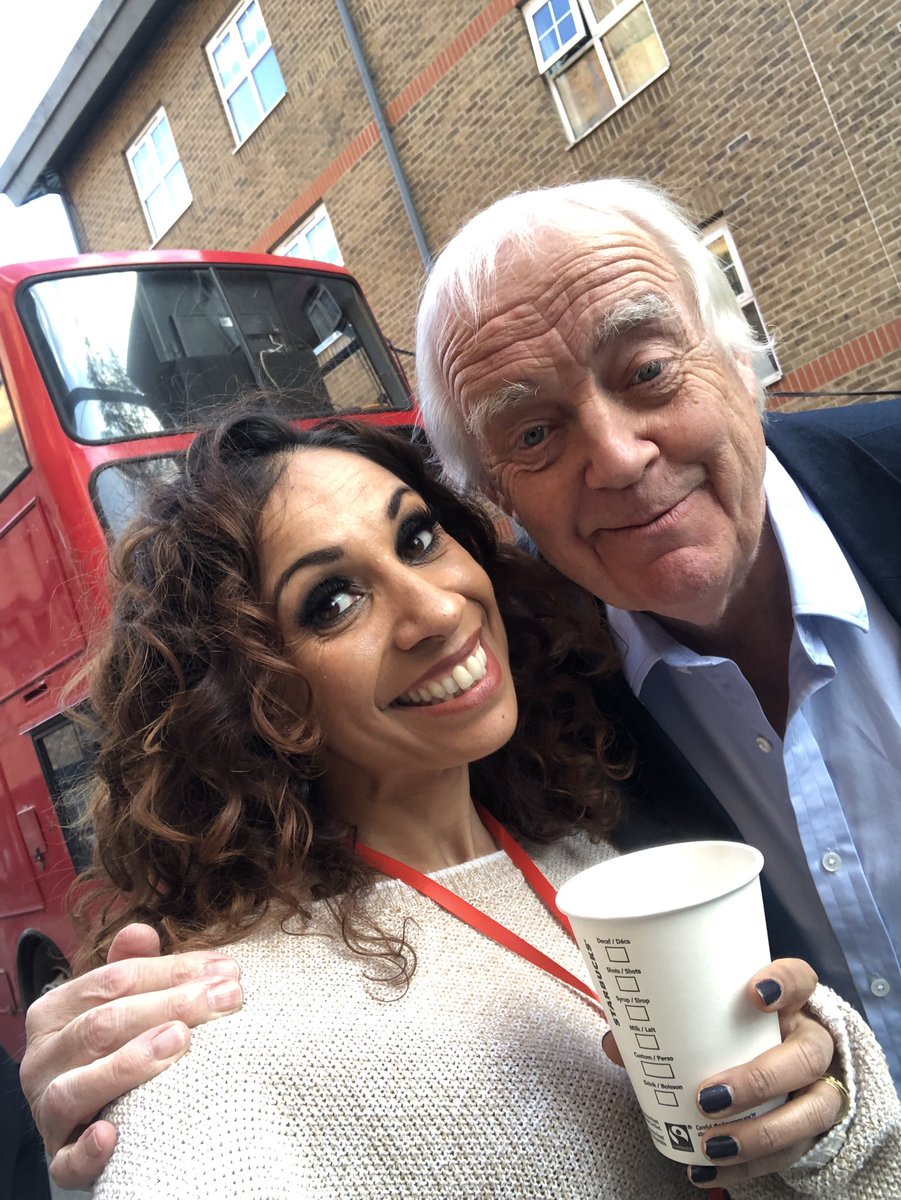 Casual selfie with Sir Tim! @BestOfMusicals @SirTimRice