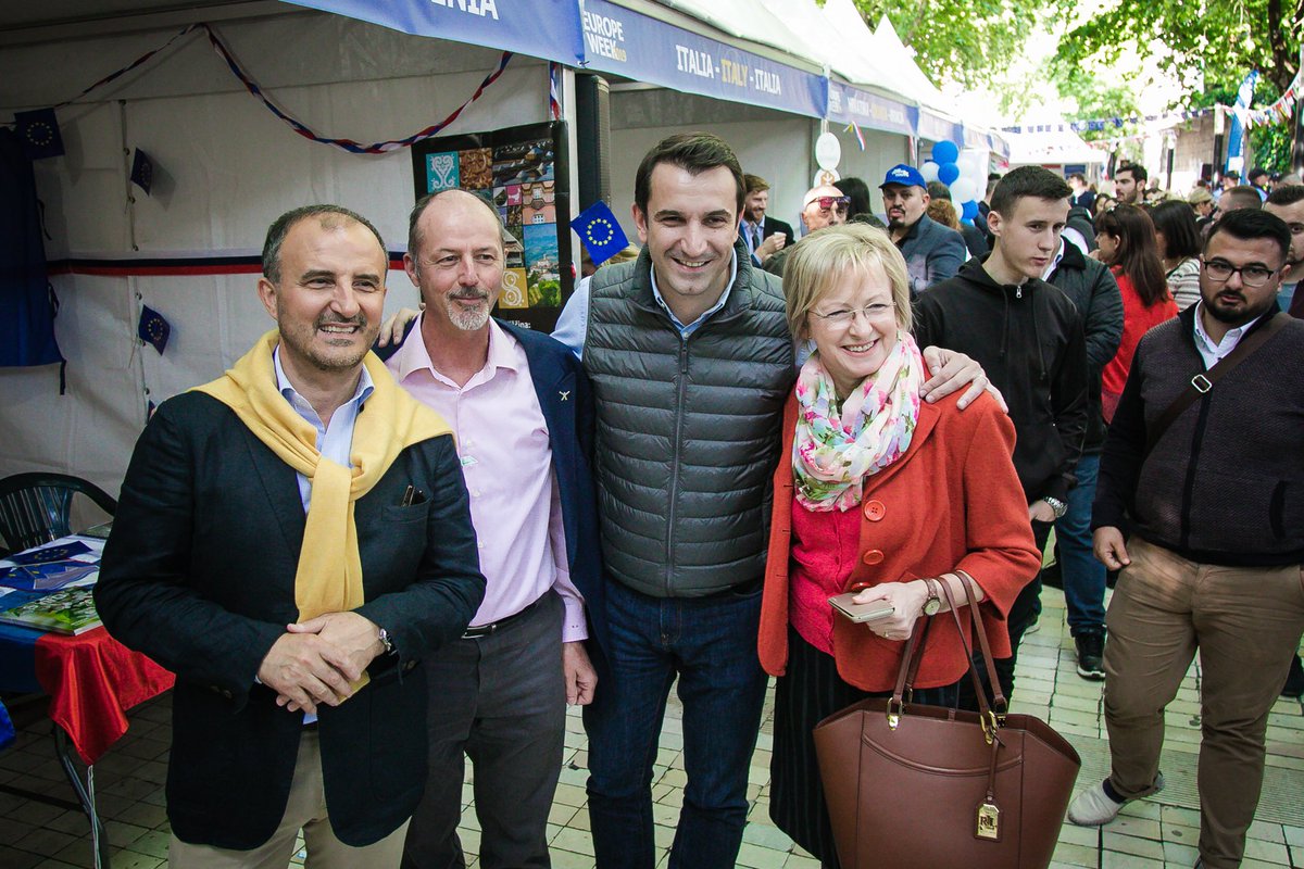 erionveliaj's tweet photo. Thanks @LSorecaEU and the whole @EUinAlbania team for putting on such an amazing Europe Week full of events and positive energy across Tirana! 🇦🇱❤️🇪🇺

We are stronger together! 💪💪🏼💪🏾 https://t.co/klpmBAEses