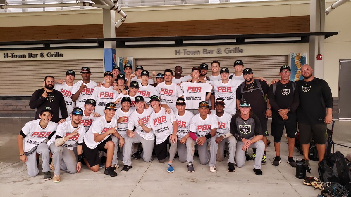 PrepBaseballFL's tweet photo. With that being said, congrats to both @Pro5Baseball and @TNXLAcademy. The official 2019 Academy World Series Champion is TNXL, 2-1 after the 2 2/3 inning rain shortened game. https://t.co/NxBTt2Syqe