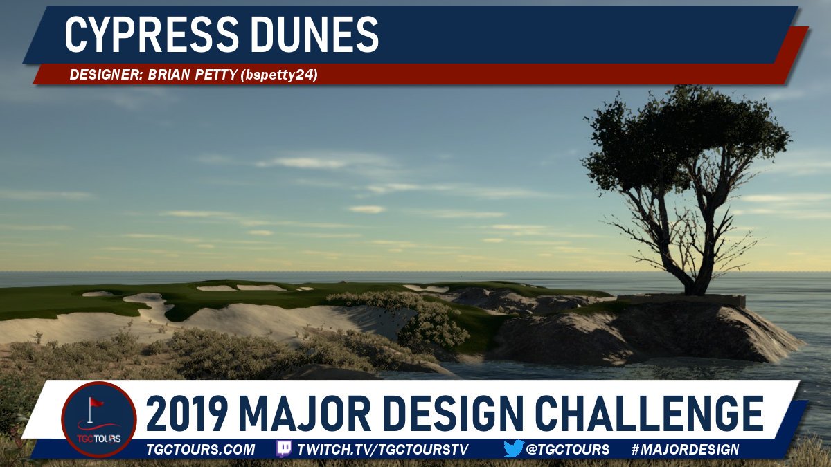 TGCTours's tweet photo. Congrats to Cypress Dunes, Hoophole River Club Tour, and The Lone Red Maple for making the top ten in the TGC Tours Major Design challenge for @thegolfclubgame. #TGC2019 #MajorDesign https://t.co/yLT8LGFPRn