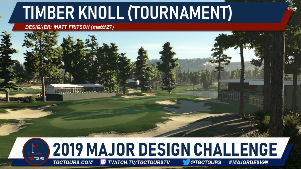 TGCTours's tweet photo. Congrats to Prometheus Cove, Susquehannock Golf Club (Major), and Timber Knoll (Tournament) for making the top ten in the TGC Tours Major Design challenge for @thegolfclubgame. #TGC2019 #MajorDesign https://t.co/enYAIBA08v