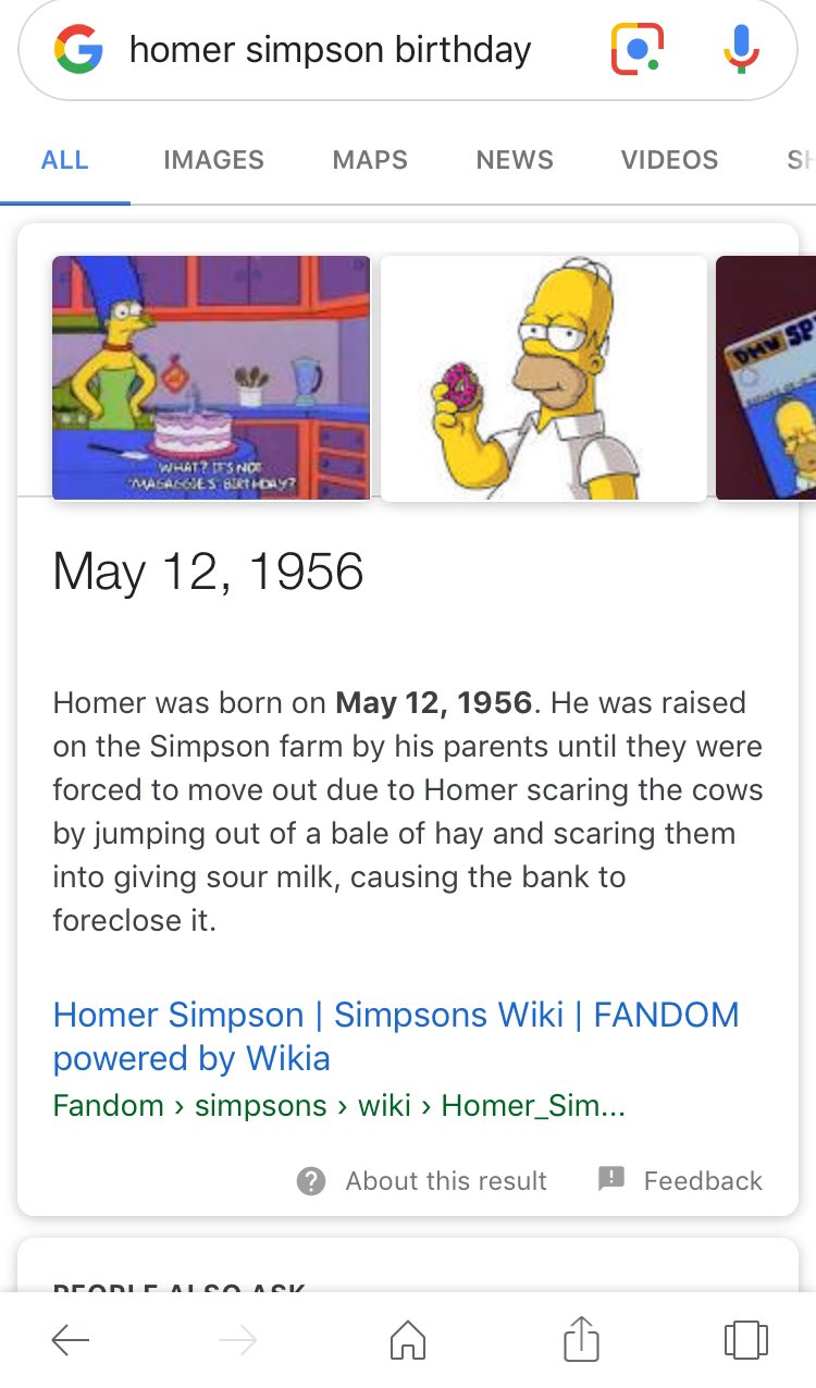 Happy birthday Homer Simpson 