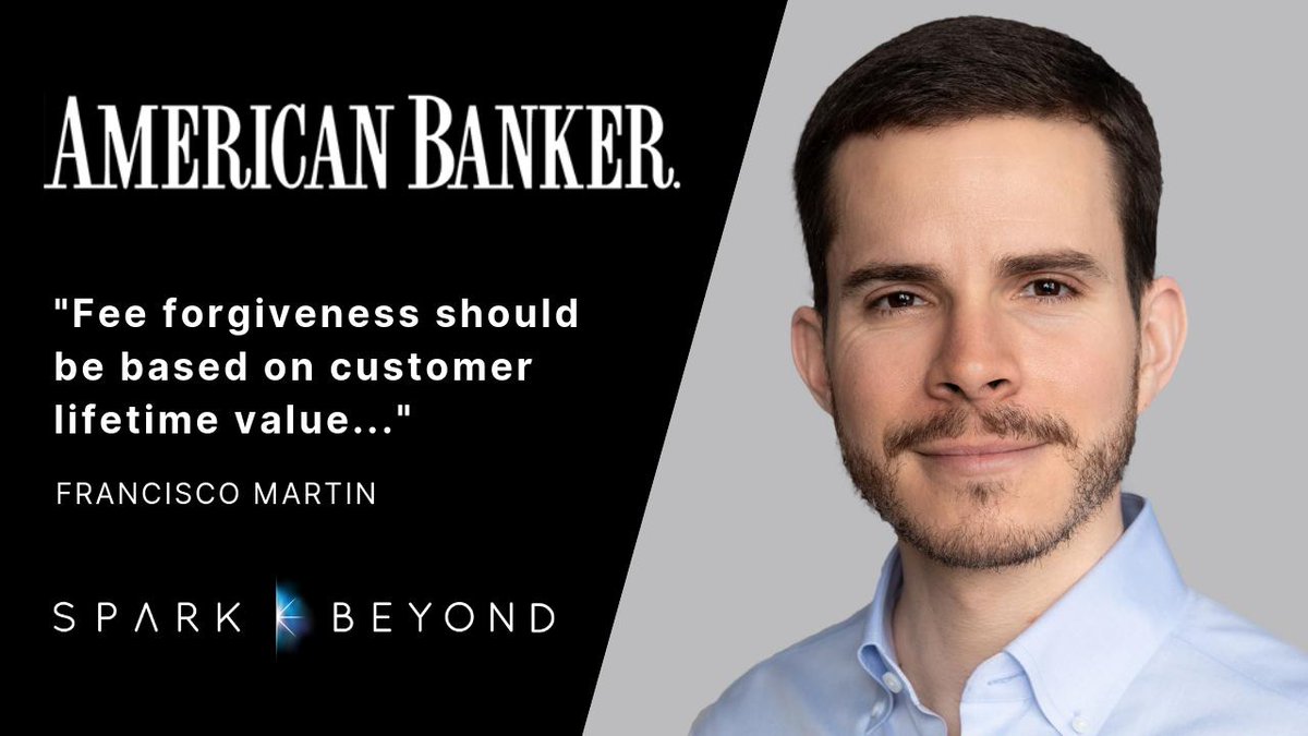Our GM Americas <a href="/fmrtn/">Francisco Martin</a> shared with <a href="/AmerBanker/">American Banker</a> how @SparkBeyond helps banks increase the lifetime value of their customers: bit.ly/ABnkTw