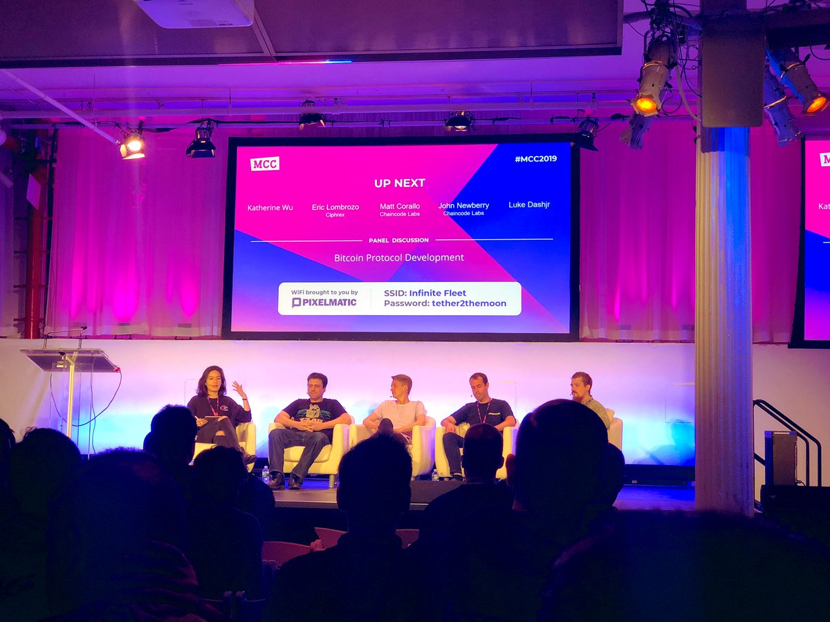 J_coshan's tweet photo. Informative panel discussion @ #MagicalCryptoConference with some of the #bitcoin core team. @katherinewu had some hot topical issues for them including chain reorg.
Thanks for clearing up some difficult questions ๐
#Bitcoin #BTC #MCC2019 #crypto https://t.co/IB6p7dbr93