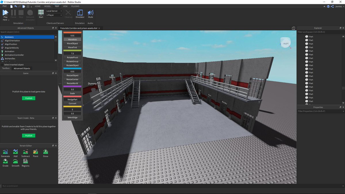 Jon Vici On Twitter Trying Some New Building Styles Roblox Robloxdev Rbxdev - roblox studio align two blocks