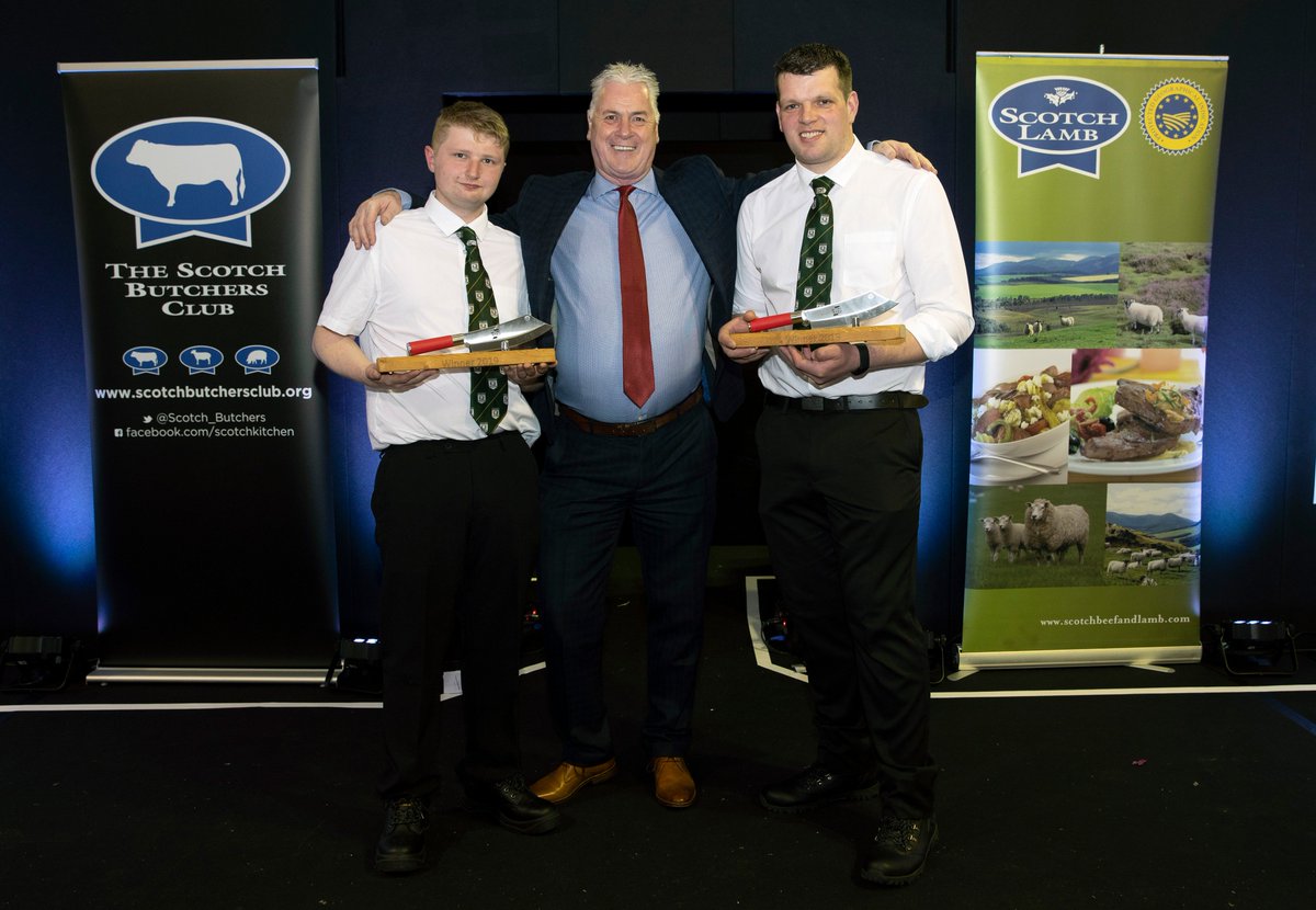 ScoCraftButcher's tweet photo. Congratulations to Pairs winners at Butcher Wars Perth 2019 - Steven Cusack &amp; Hamish Jones from @Scottishbutcher Inverurie #ButcherWars https://t.co/jWXPvFgGHb