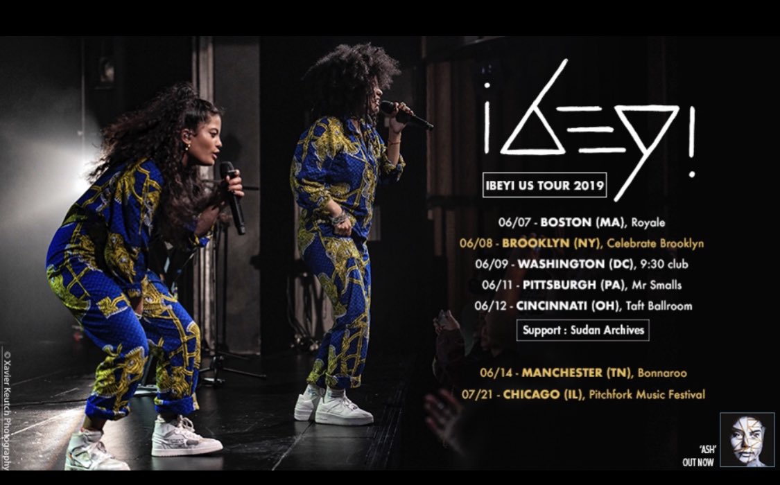 IbeyiOfficial's tweet photo. 🔥👁🔥 US TOUR ! 🔥👁🔥
New-York , Boston , Washington DC , Bonnaroo, Chicago , Cincinnati, Pittsburgh...
📷: Xavier Keutch for @Figure8Agency https://t.co/YewGMxK0zo