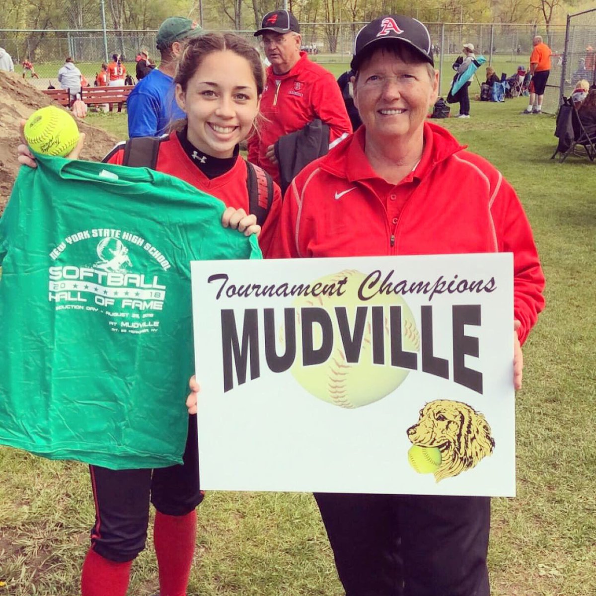 Congrats to Afton Softball on winning their division at the Mudville Tournament. 2 solid victories over Stockbridge Valley &amp; Sayre, PA. The Knights handed SV their 1st loss of the season. <a href="/Sophiiannaaa/">Sophianna Gove</a> was named MVP for her great play especially in the field. Great job ACS! #WCDO