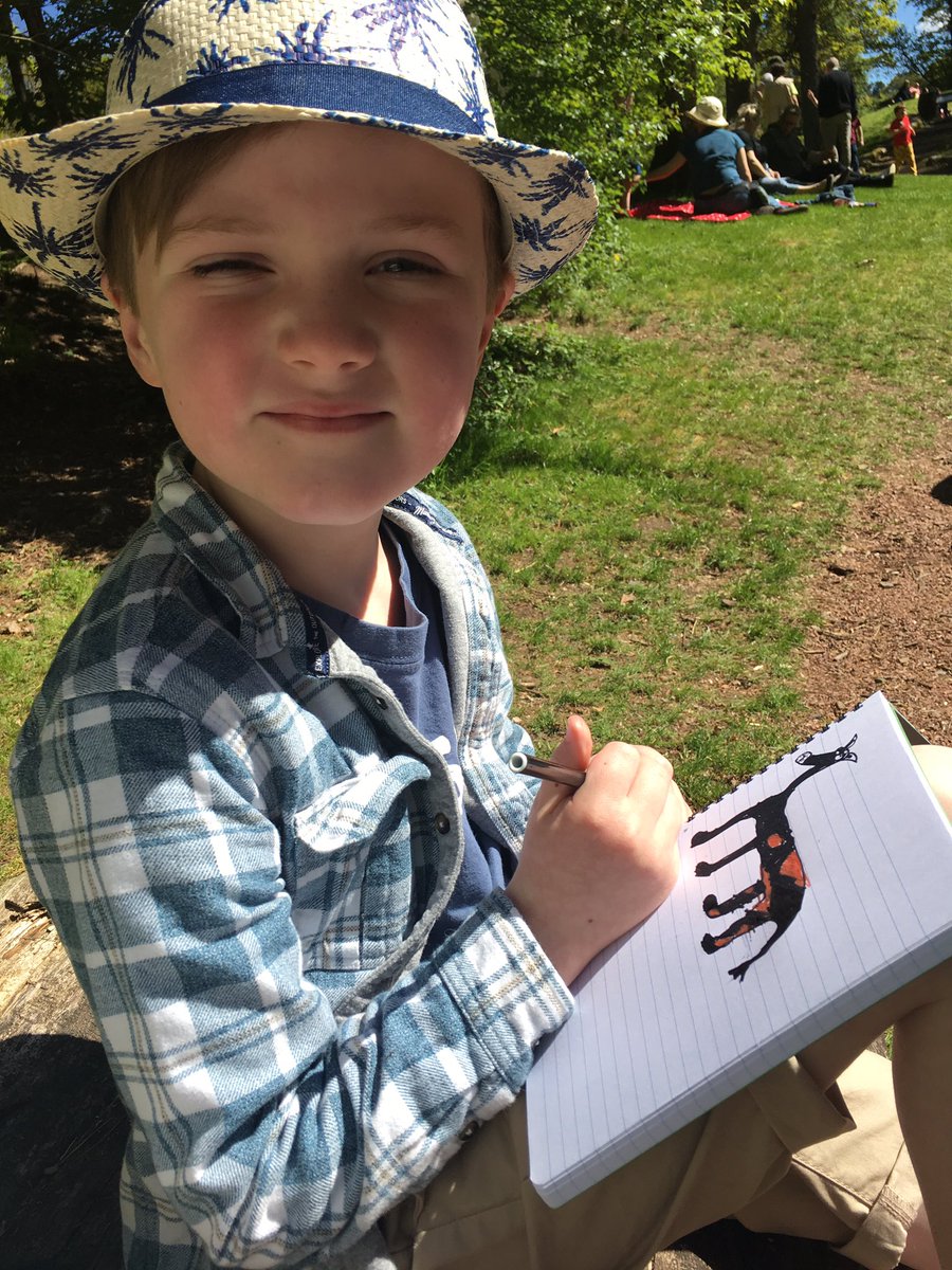 Archiesmaw's tweet photo. What a fantastic, fun, inspirational, sun-drenched 2 days at the Kids @bozzyfest @Dumfries_House . We’re soooo lucky to have this in East Ayrshire! Archie loved every minute - thank you @NickSharratt1 @KjartanPoskitt @fivekingdoms &amp; all the organisers. https://t.co/jZ81KoMgtx