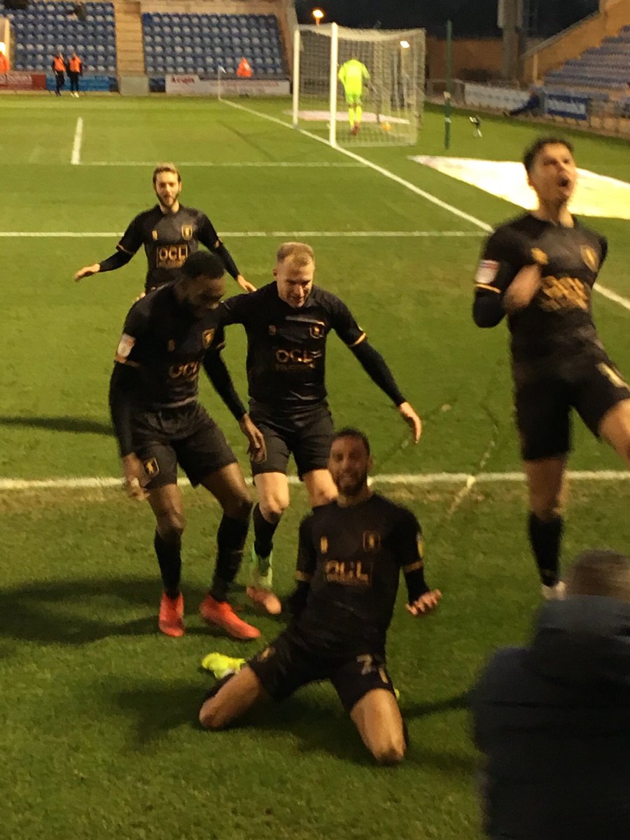 ebgeeb's tweet image. It wasn’t to be but thank you for such an exciting season and giving it our all,  @tylerjandrew1 and @CJHamilton11 and for this, my moment of the season at Colchester. COYS 🦌🦌