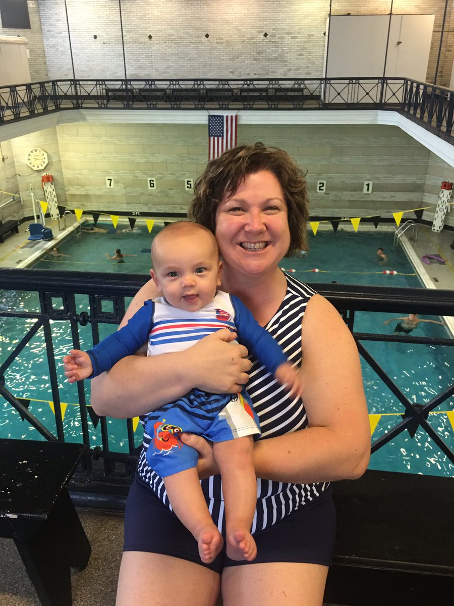 simpsonat's tweet photo. Ethan took his first swim at #PGH #OliverBathhouse today! He loves the 🌊 #kingofthepool #HappyMothersDay https://t.co/AHaFBn8yy9