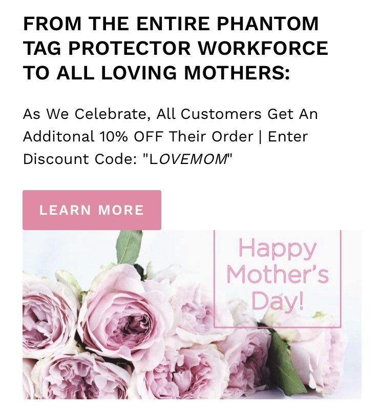 Phantom_Tag's tweet photo. 63% OFF Mother’s Day Sale Ends @ Midnight. Don’t End Up Missing This Huge Saving Opportunity. Shop Now &amp; Save. 
https://t.co/6FMDOXTfsh https://t.co/Pk7C9j1U44