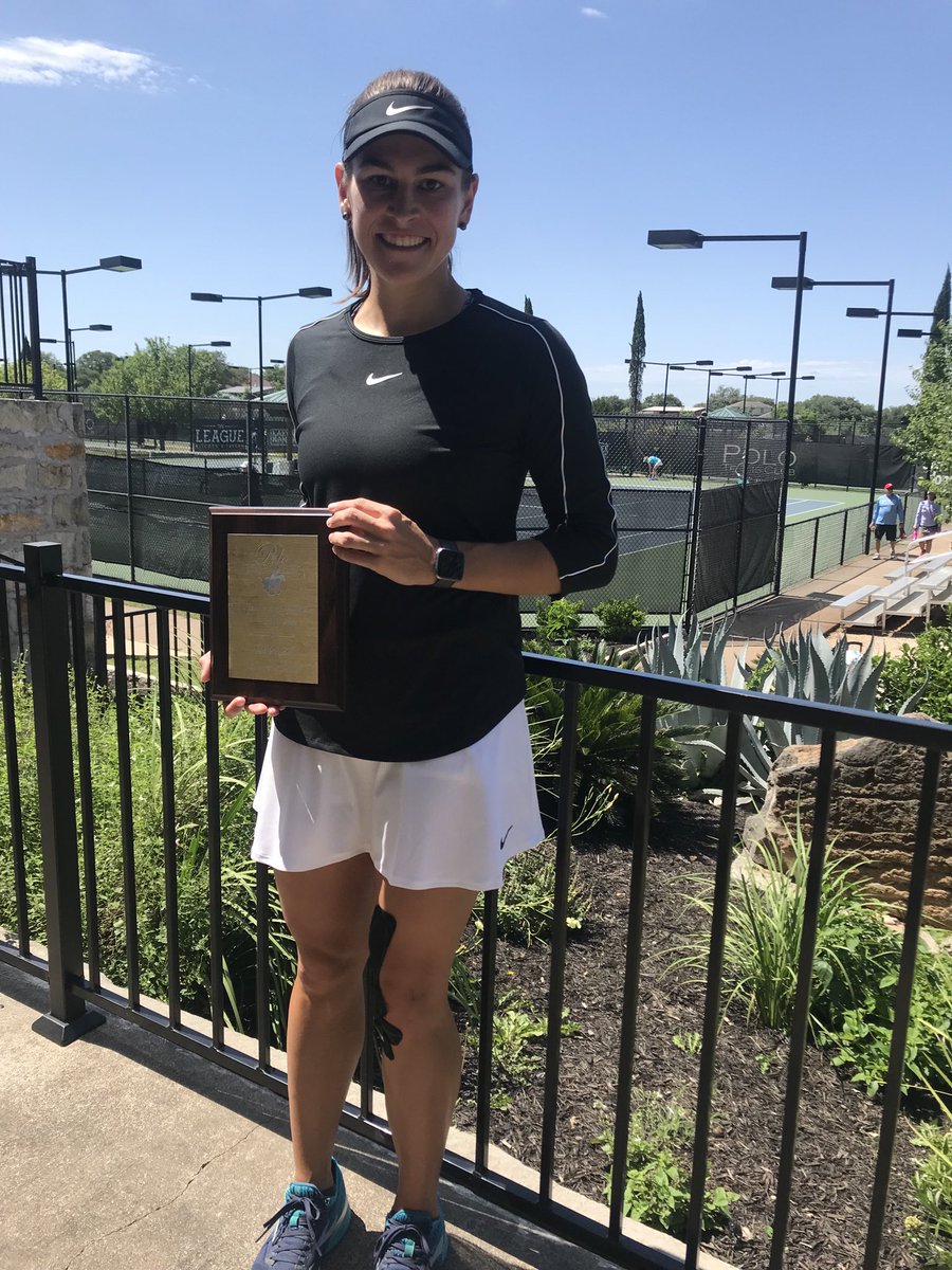 Polotennisatx's tweet photo. Congratulations Hannah Coley Women’s 4.0 Singles Champion https://t.co/eBKyl5KSWR