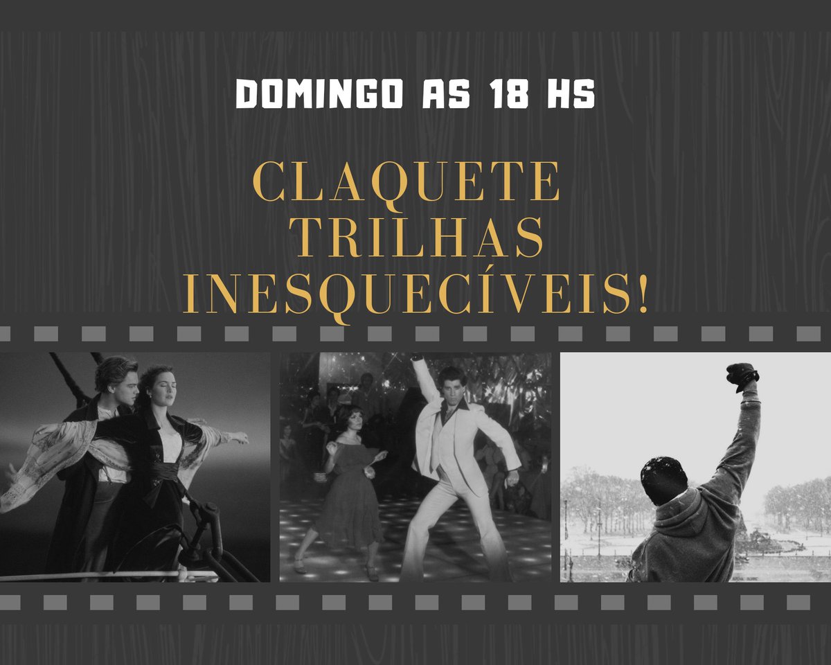 FILMES23's tweet photo. Claquete entrando no ar! Falando hoje de trilhas sonoras inesquecíveis! Sintoniza lá @radiofunbrasil
#ClaquetenaFunBrasil #eusoufunbrasil #AminoFS @AminoPortugues https://t.co/nBMr2EkRXA