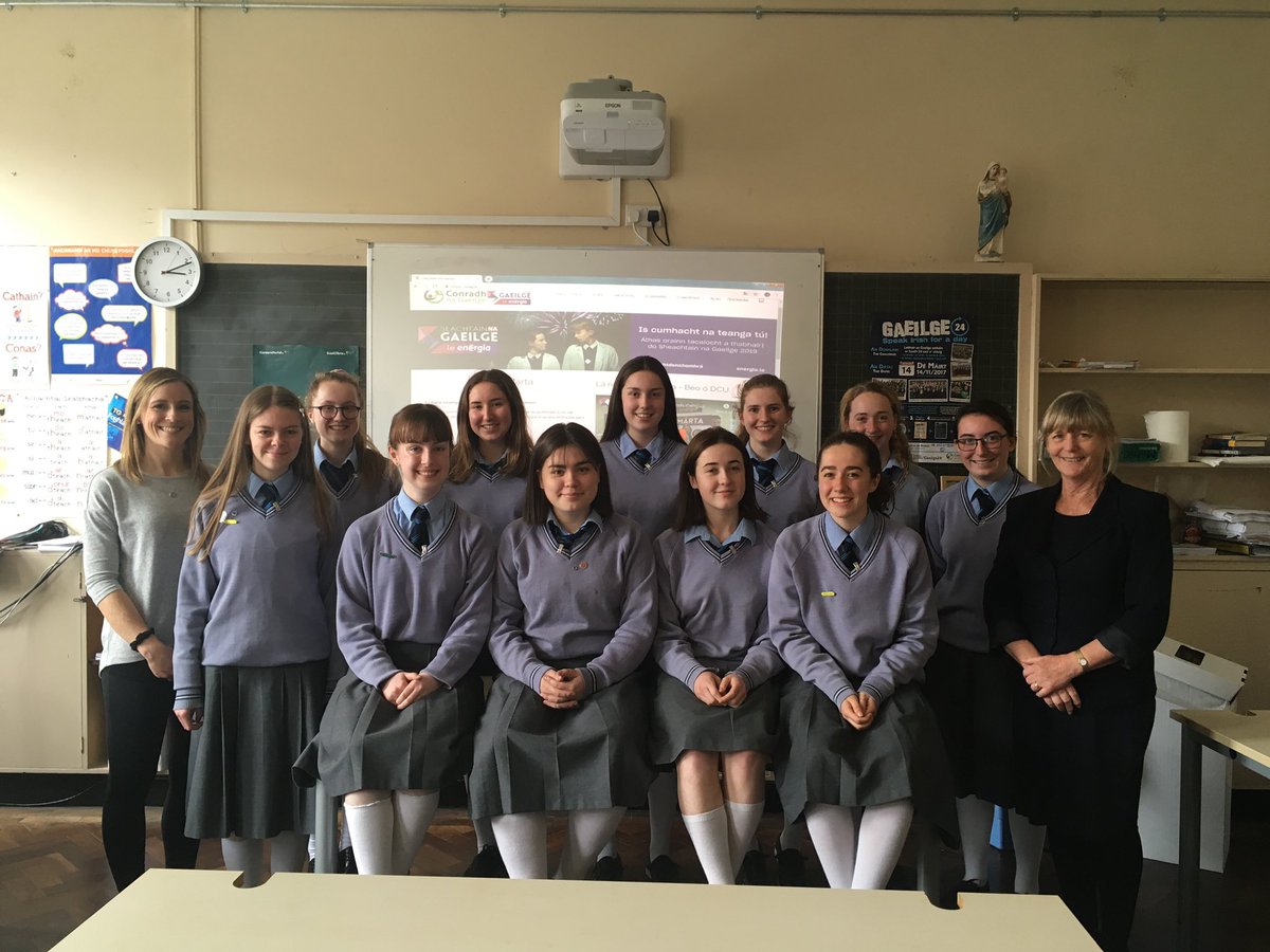 Congratulations to the 5th yr students in Manor House who have won first place in the country with their radio programme in Irish in the Seachtain na Gaeilge Competition. 
Fantastic result! Well done girls.