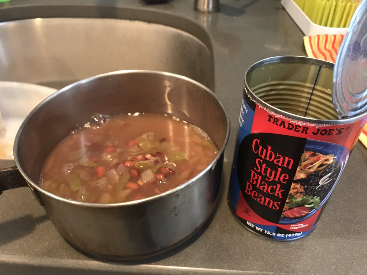 GetWowk's tweet photo. @TraderJoesList - Ever see these Cuban Black Beans at Trader Joe’s? One of these things is not like the other, after I opened the can. https://t.co/jNGkTDSkr9